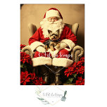 Santa and his friend the Yorkshire- Découpage pape Tissue Paper<br><div class="desc">Santa and Yorkshire Découpage Paper: Bring festive charm to your crafts with this adorable Santa and his Yorkshire friend design. Perfect for holiday scrapbooking,  DIY cards,  and gift wrapping.</div>