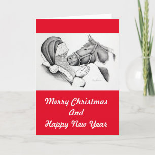 Santa-and-Horse-1 Holiday Card