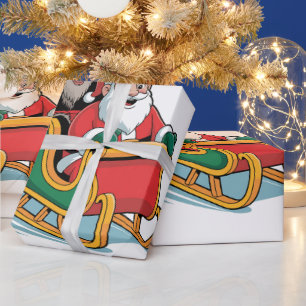 Santa and Krampus Evil Dark Christmas Horror Xmas Wrapping Paper