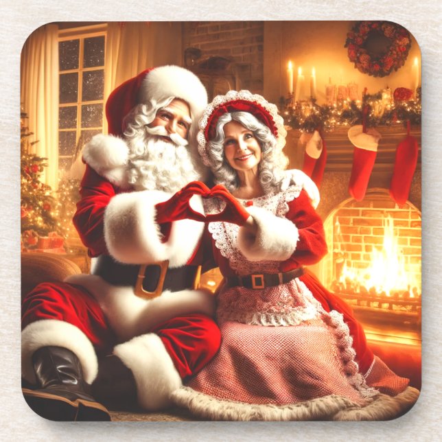 Santa and Mrs. Claus  Coaster (Front)