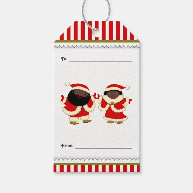 Santa and Mrs Claus Gift Tags (Front)