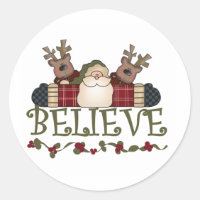 Santa and Reindeer Believe