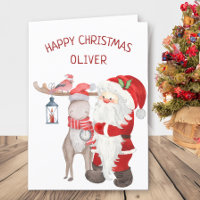 Santa and Reindeer Personalized Kids