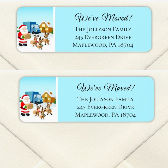 Santa and Reindeer We've Move Announcement  (Creator Uploaded)