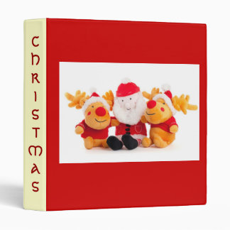 Santa And Reindeers Binder