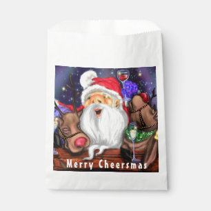 Santa and Reindeers Christmas Favour Bags