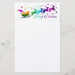 Santa and Sleigh Stationery