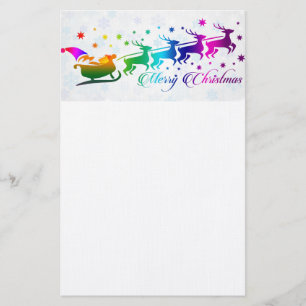 Santa and Sleigh Stationery
