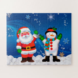 Santa and Snowman Jigsaw Puzzle