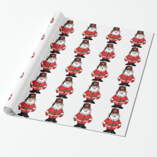 Santa and the Shrine Wrapping Paper