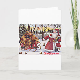 Santa and Toys Holiday Card