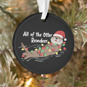 Santa Animal Noël Tous Les Otter Renne Animal