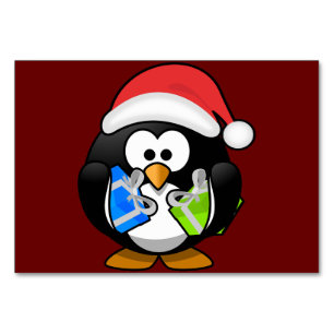 Santa Animal Penguin Party Toys Holiday Destiny Table Number