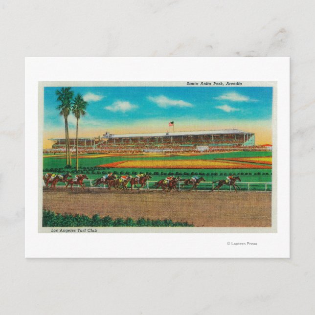 Santa Anita Park Horse RacesArcadia, CA Postcard (Front)