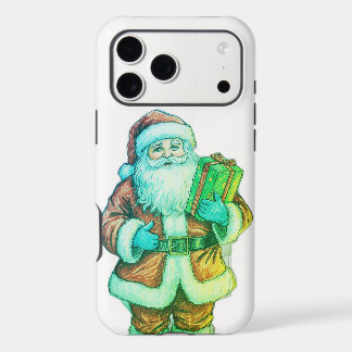 Santa apportant votre cadeau sur un iPhone de Noël
