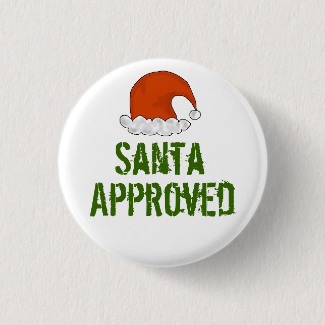 Santa Approved Christmas Buttons (Front)