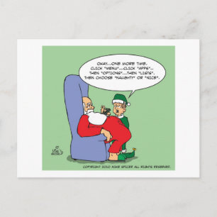 Santa Apps Holiday Postcard