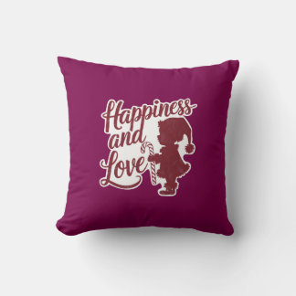 Santa as a Toddler – Happiness & Love Throw Pillow