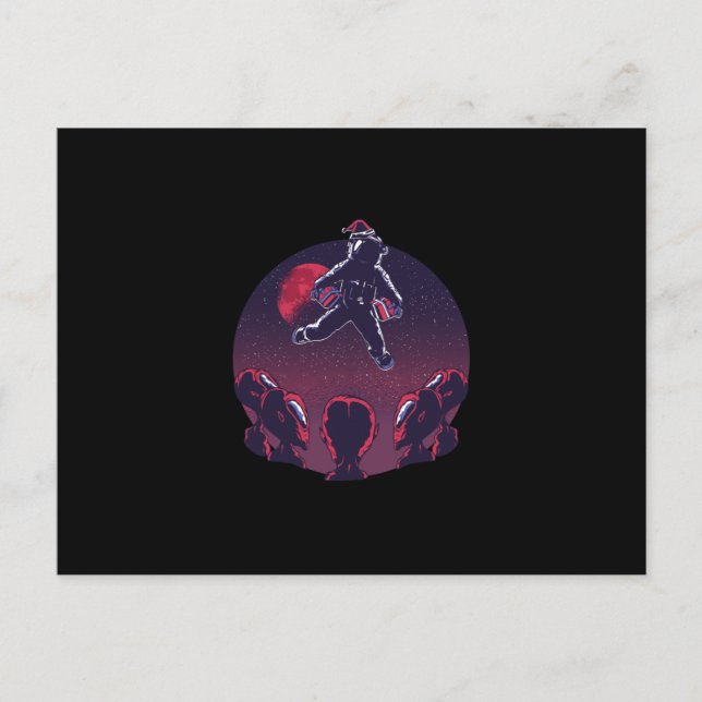 Santa Astronaut Postcard (Front)