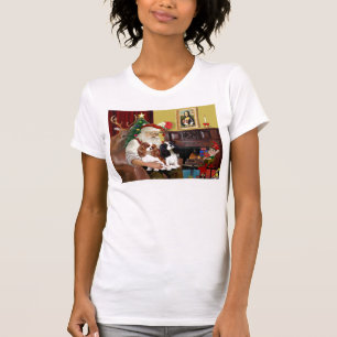 Santa At Home Cavalier King Charles (two) T-Shirt