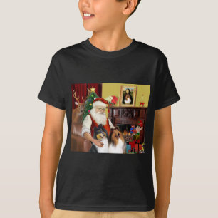 Santa At Home - Collies (two) T-Shirt