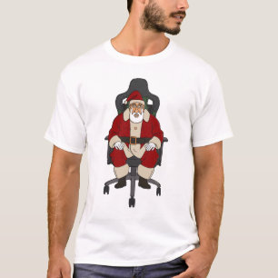 Santa at Office Gaming Chair T-Shirt