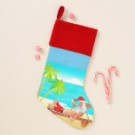 SANTA AT THE BEACH TROPICAL CHRISTMAS STOCKINGS<br><div class="desc">SANTA AT THE BEACH CHRISTMAS STOCKINGS</div>