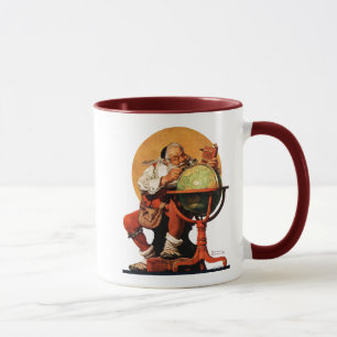 Santa at the Globe Mug