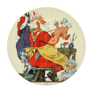 Santa at Work Cutting Board