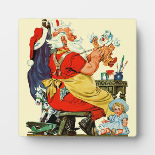 Santa at Work Plaque