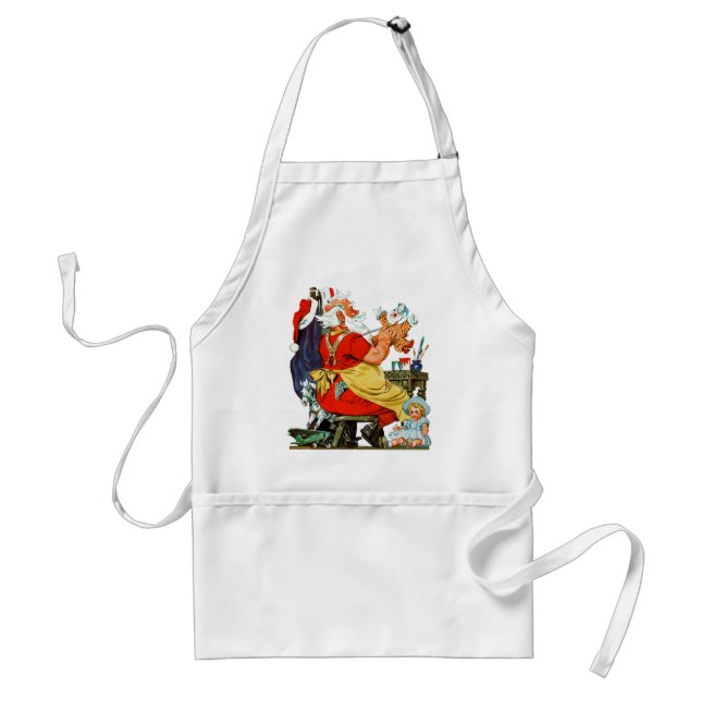 Santa at Work Standard Apron (Front)
