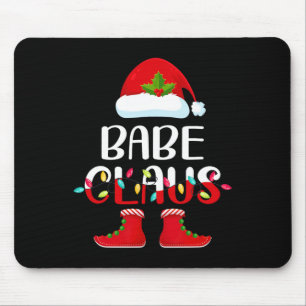 Santa Babe Claus Elf Matching Family Group Christm Mouse Pad