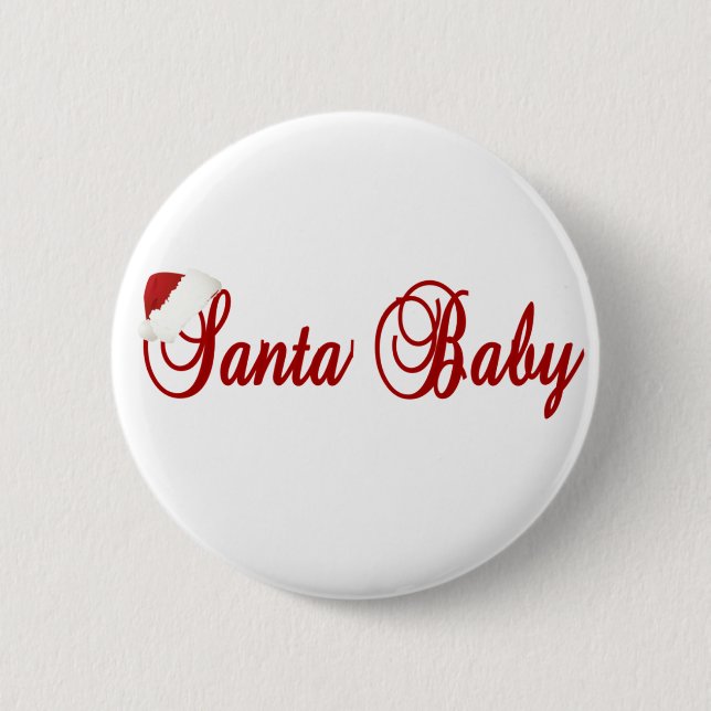 Santa Baby 2 Inch Round Button (Front)