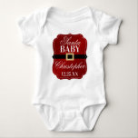Santa Baby | Christmas Baby Baby Bodysuit<br><div class="desc">Part of the Santa Baby Christmas baby shower collection this bodysuit is perfect for the newest addition of your family this Christmas time. The matching baby shower items can be found in the collection.</div>