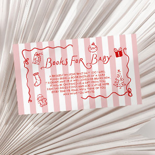 Santa Baby! Christmas Baby Shower Books For Baby Enclosure Card