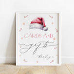 Santa Baby Christmas Baby Shower Cards and Gifts Poster<br><div class="desc">Santa Baby Christmas Baby Shower Cards and Gifts Poster. Matching items available.</div>