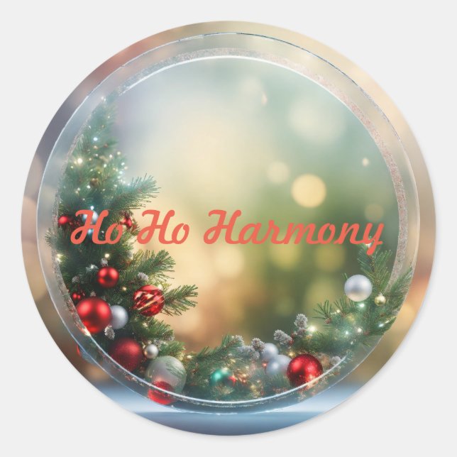 Santa Baby Christmas Baby Shower Classic Round Sti Classic Round Sticker (Front)