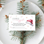 Santa Baby Christmas Baby Shower Diaper Raffle Enclosure Card<br><div class="desc">Santa Baby Christmas Baby Shower Diaper Raffle Enclosure Card. Matching items are available.</div>