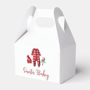 Santa Baby Christmas Baby Shower Favor Box