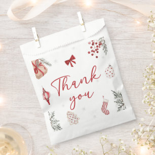 Santa Baby Christmas Baby Shower Favour Bag