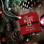 Santa Baby | Christmas Baby Shower Favour Tags<br><div class="desc">Celebrate in style with these cute and very trendy baby shower favour tags. This design is easy to personalize with your special event wording and your guests will be thrilled when they see these fabulous tags.</div>