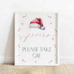 Santa Baby Christmas Baby Shower Favours Poster<br><div class="desc">Santa Baby Christmas Baby Shower Favours Poster. Matching items available.</div>