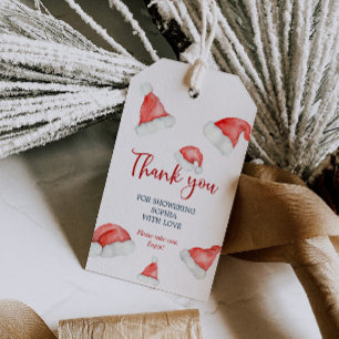 Santa Baby Christmas Baby Shower Gift Tags