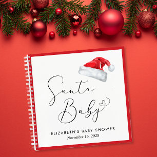 Santa Baby Christmas Baby Shower Guest Book