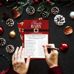 Santa Baby | Christmas Baby Shower Price Game<br><div class="desc">These baby shower game sheets are perfect for anyone having a baby shower this Christmas time. Simply give these game cards out to your guests to play at the shower,  whoever is closest to the actual total cost,  without going over,  wins a prize of your choice!</div>