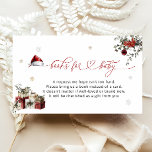 Santa Baby Christmas Books for Baby Enclosure Card<br><div class="desc">This item creates a festive atmosphere perfect for celebrating a winter baby shower,  blending the warmth of the Christmas season with the excitement of welcoming a new baby. Matching items are available.</div>