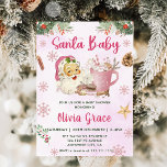 Santa Baby Christmas Cookie Baby Shower Invitation<br><div class="desc">Santa Baby Christmas Cookie Baby Shower Invitation</div>