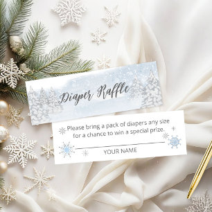 Santa Baby Christmas Diaper Raffle Card