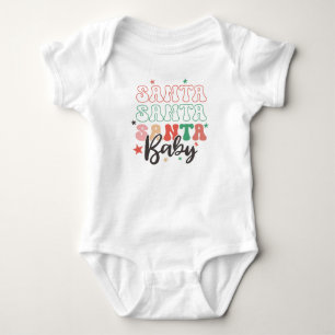 "Santa Baby" Christmas Holiday Baby Bodysuit