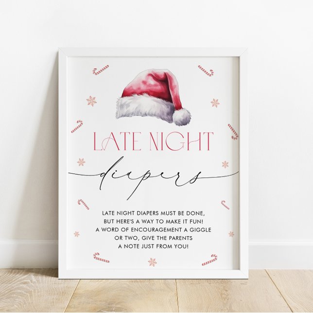 Santa Baby Christmas Late Night Diapers Poster (Creator Uploaded)